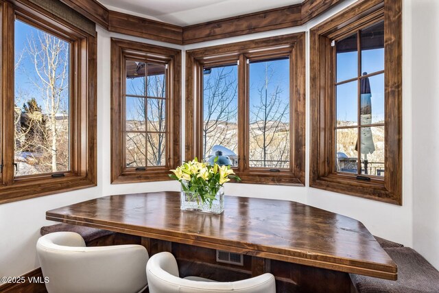 view of dining area