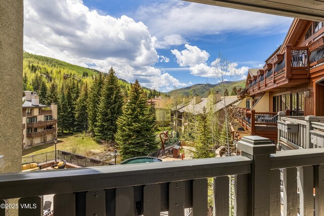 1 Willow Bridge Rd Unit 36, Vail, CO 81657 - balcony featuring a mountain view and a forest view