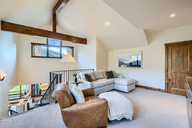 44 Conestoga Cir, Edwards, CO 81632 - carpeted living area with plenty of natural light and recessed lighting