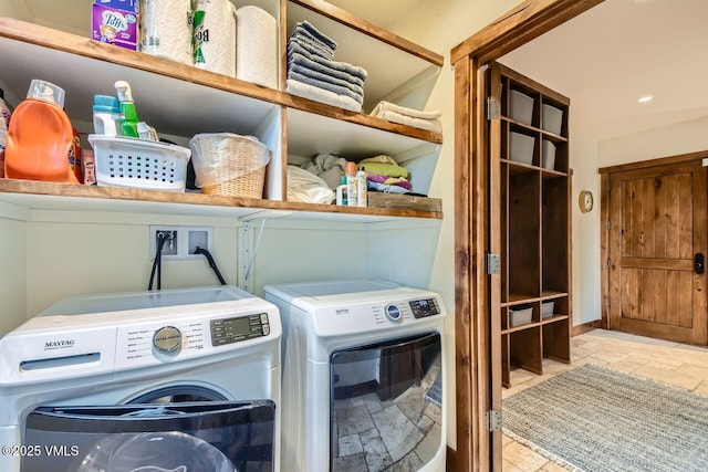 44 Conestoga Cir, Edwards, CO 81632 - laundry room featuring washing machine and dryer
