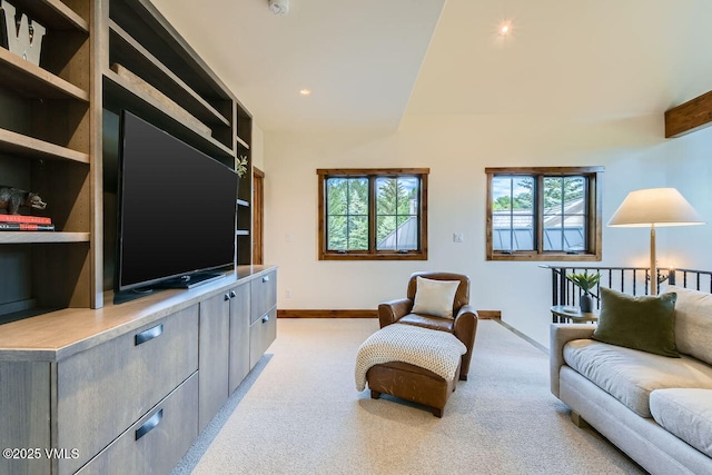 44 Conestoga Cir, Edwards, CO 81632 - living area featuring light colored carpet and recessed lighting