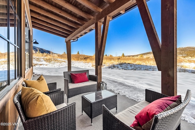 481 Hunters View Ln, Eagle, CO 81631 - view of snow covered patio