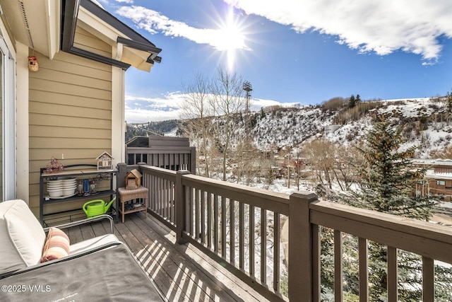 107 Lions Ln, Minturn, CO 81645 - snow covered back of property with a mountain view