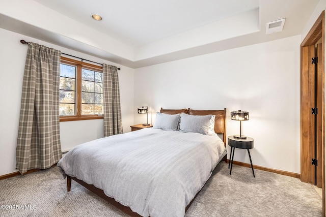 107 Lions Ln, Minturn, CO 81645 - bedroom featuring light carpet, baseboards, and visible vents