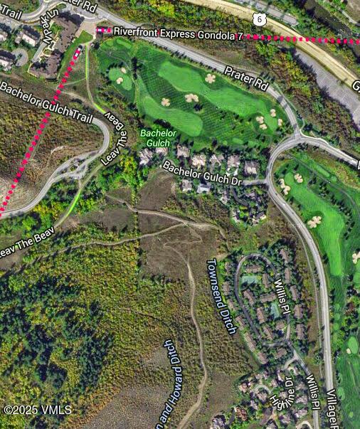 000149 Willis Pl Unit 140, Beaver Creek, CO 81620 - map of property location with property parcel outlined