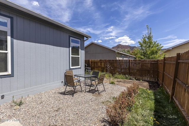 44 Salmon Loop, Gypsum, CO 81637 - fenced backyard featuring a patio