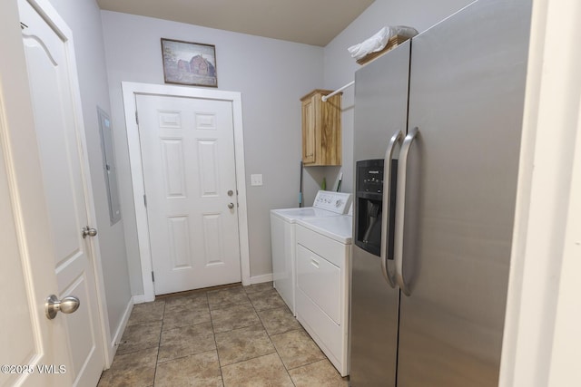 44 Salmon Loop, Gypsum, CO 81637 - laundry room with independent washer and dryer, cabinet space, and baseboards