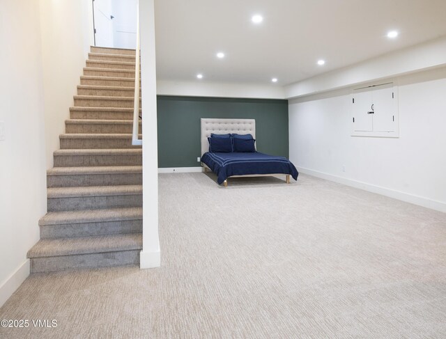 1133 Main St, Minturn, CO 81645 - interior space with baseboards, recessed lighting, and carpet floors