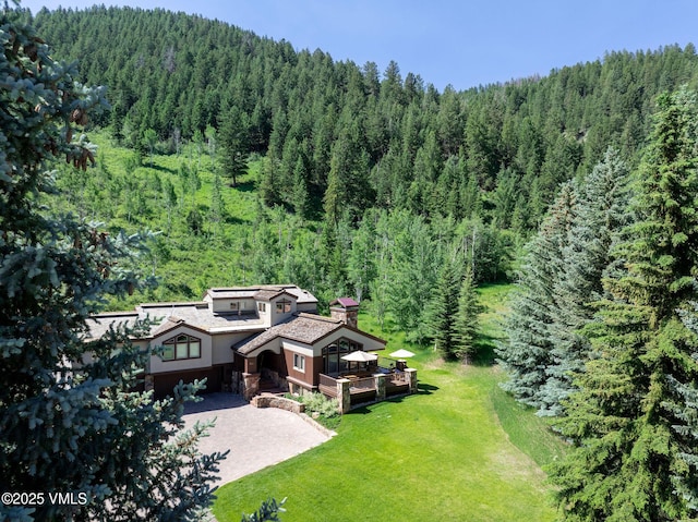 51 Hillside Ct W, Edwards, CO 81632 - aerial view of property and surrounding area with a forest