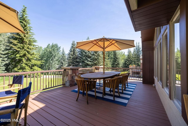 51 Hillside Ct W, Edwards, CO 81632 - deck featuring outdoor dining area