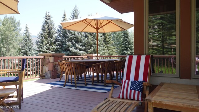 view of wooden terrace