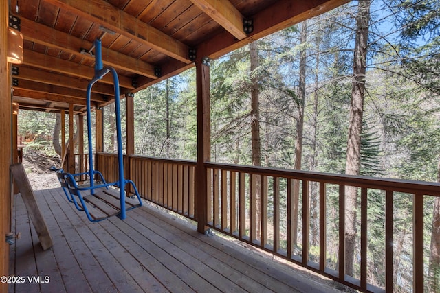view of deck