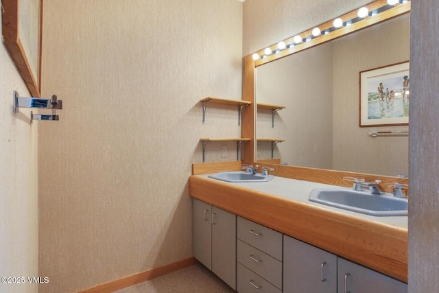 bathroom with vanity