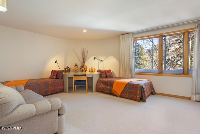 bedroom featuring carpet floors