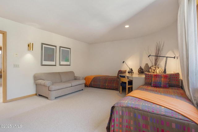 bedroom featuring carpet flooring