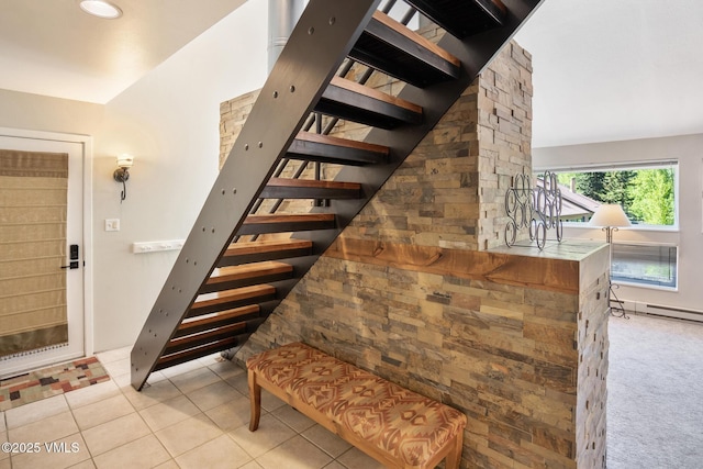 4031 Bighorn Rd Unit 9-H, Vail, CO 81657 - staircase with tile patterned flooring