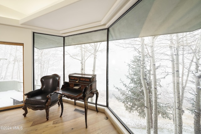 4747 Wildridge Rd, Avon, CO 81620 - sunroom / solarium featuring floor to ceiling windows and wood finished floors