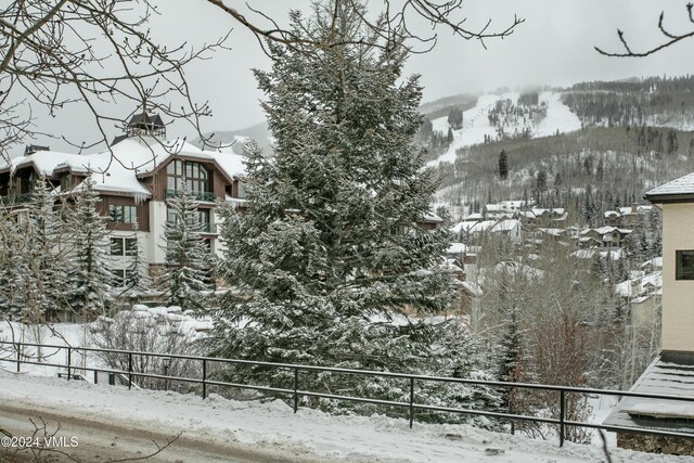 exterior space with a mountain view