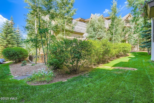 9 Vail Rd Unit 16, Vail, CO 81657 - view of green lawn with a gate