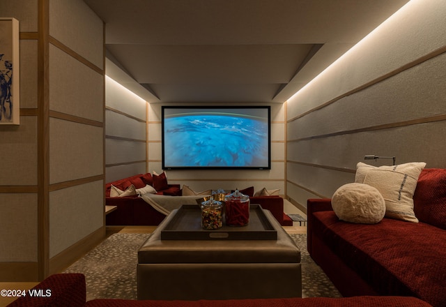 100 Vail Rd, Vail, CO 81657 - carpeted cinema room with a decorative wall