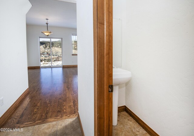 49 Bluffs Dr, Eagle, CO 81631 - corridor featuring dark wood-type flooring