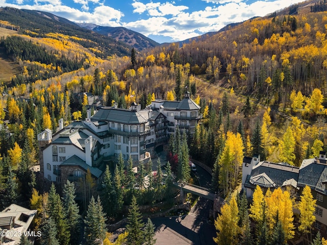17 Chateau Ln Unit 501, Beaver Creek, CO 81620 - bird's eye view of a heavily wooded area and mountains