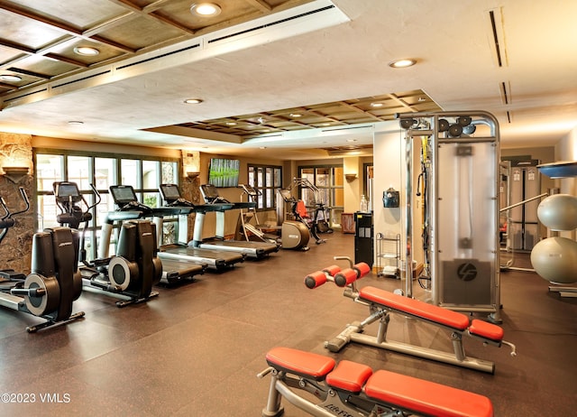 17 Chateau Ln Unit 501, Beaver Creek, CO 81620 - workout area with recessed lighting