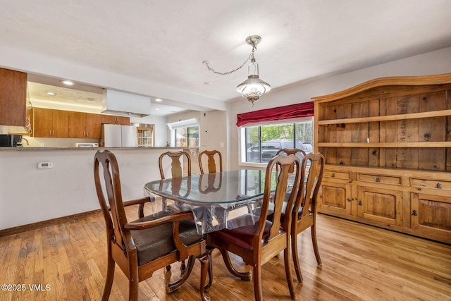 562 Main St, Minturn, CO 81645 - dining area with light wood finished floors and recessed lighting