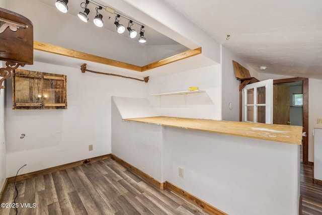 562 Main St, Minturn, CO 81645 - bar area with baseboards and wood finished floors