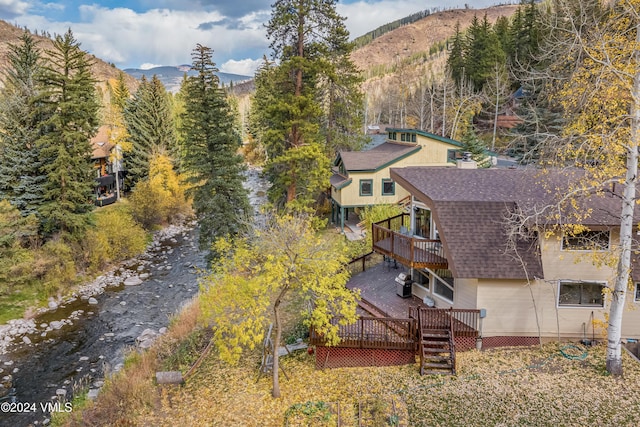2963 Bellflower Dr, Vail, CO 81657 - bird's eye view featuring a mountain view