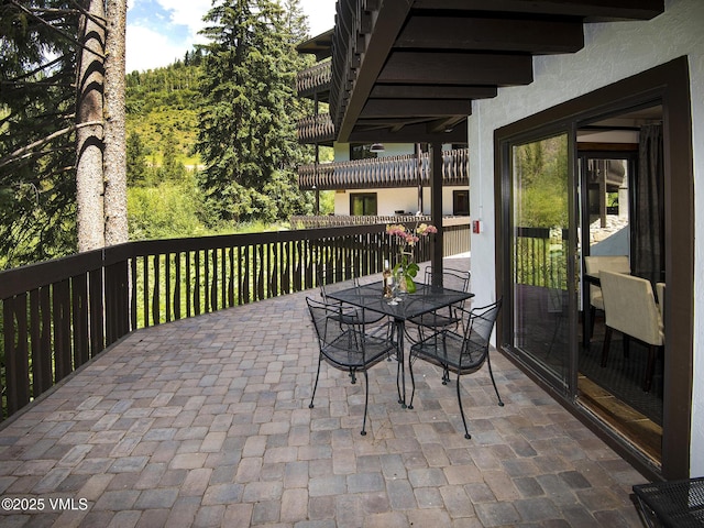 view of patio / terrace featuring outdoor dining space