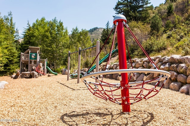 view of jungle gym