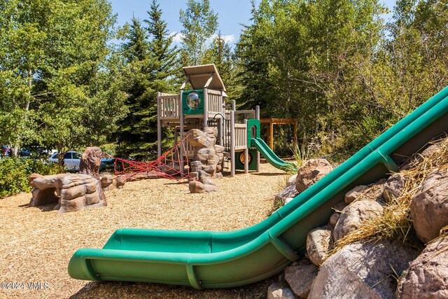 view of jungle gym