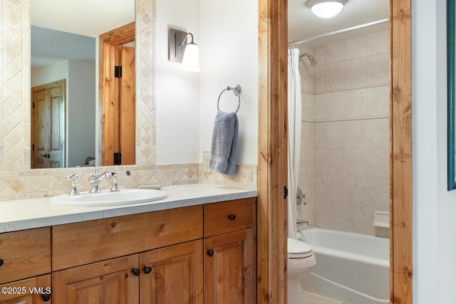 2111 Vermont Rd Unit A, Vail, CO 81657 - full bathroom with vanity, shower / washtub combination, and backsplash