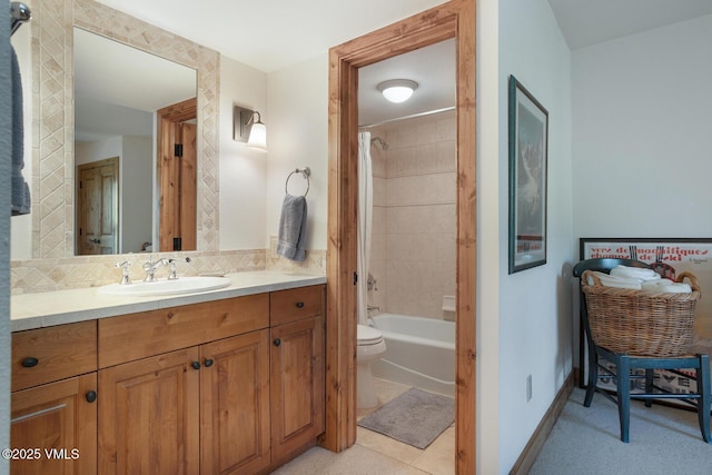 2111 Vermont Rd Unit A, Vail, CO 81657 - bathroom featuring vanity, shower / washtub combination, and tasteful backsplash