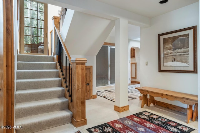 2111 Vermont Rd Unit A, Vail, CO 81657 - staircase with arched walkways