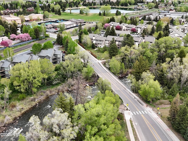 1061 W Beaver Creek Blvd Unit F-203, Avon, CO 81620 - aerial perspective of suburban area featuring a large body of water and a major roadway