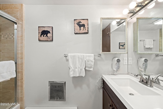 423 Wild Irishman Rd Unit 1008 1009, Keystone, CO 80435 - bathroom featuring vanity and a shower stall