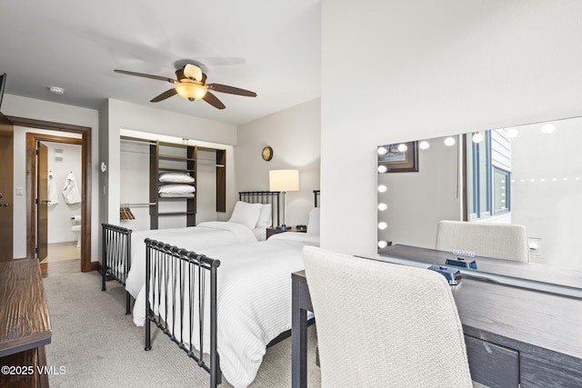 1100 N Frontage Rd W Unit 2504, Vail, CO 81657 - bedroom with a closet, ceiling fan, and light colored carpet