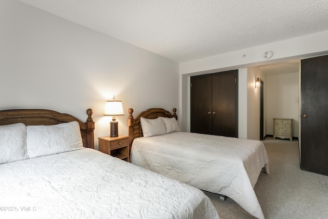 103 Willow Pl Unit 203, Vail, CO 81657 - bedroom with carpet floors, a closet, and a textured ceiling