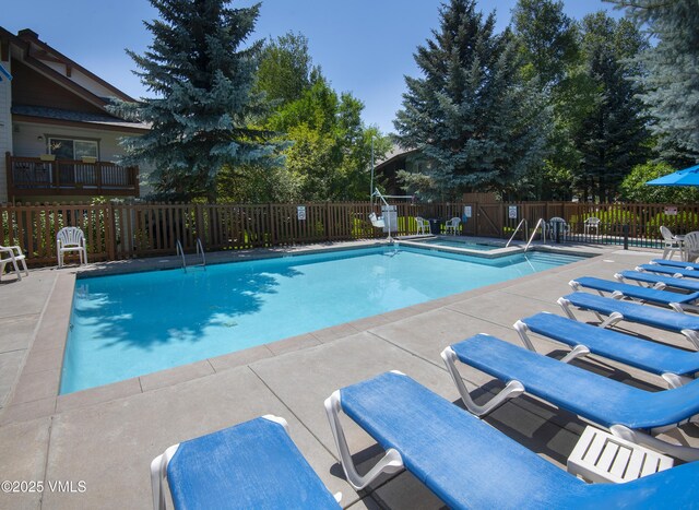 205 Crazy Horse Pt Unit 205, Edwards, CO 81632 - community pool with a patio