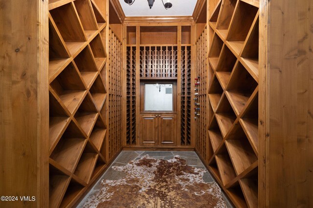 view of wine room