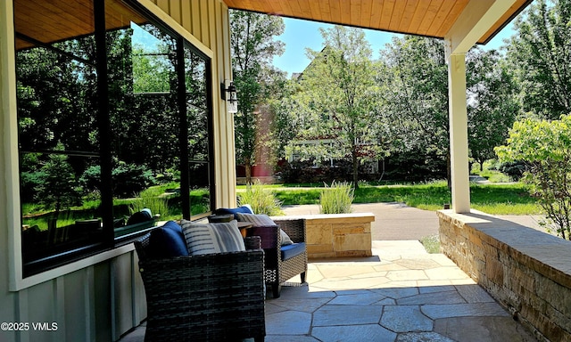 146 Robins Egg Ln, Eagle, CO 81631 - view of patio / terrace featuring view of wooded area