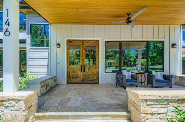 146 Robins Egg Ln, Eagle, CO 81631 - property entrance with ceiling fan