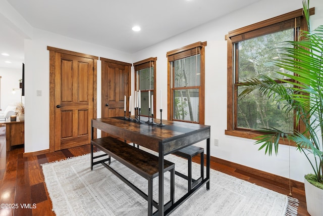 4254 Columbine Way Unit 9, Vail, CO 81657 - dining space with recessed lighting and wood finished floors