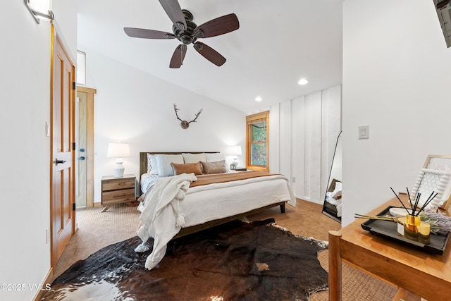 4254 Columbine Way Unit 9, Vail, CO 81657 - bedroom with carpet flooring, recessed lighting, and a ceiling fan