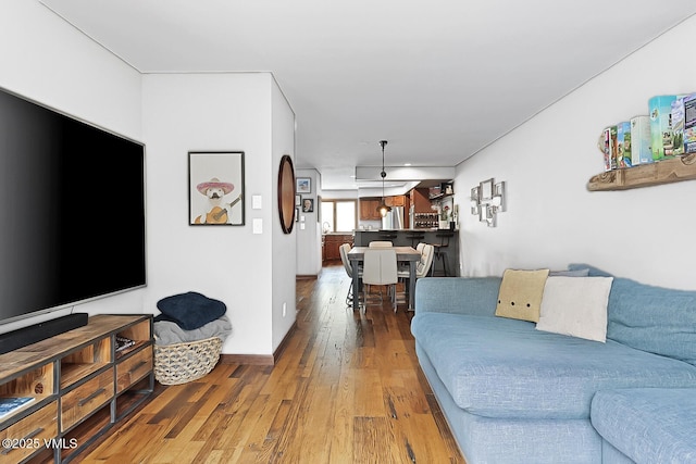 961 June Creek Rd, Edwards, CO 81632 - living area with wood finished floors and baseboards