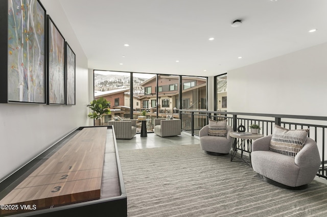 42 Riverfront Ln Unit 304, Avon, CO 81620 - building lobby with expansive windows and recessed lighting