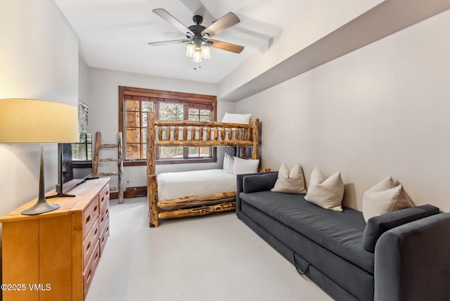 205 Bear Paw Unit B102, Avon, CO 81620 - bedroom featuring ceiling fan and light colored carpet