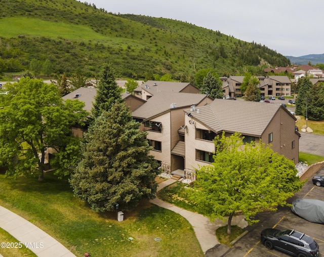 1061 W Beaver Creek Blvd Unit Q302, Avon, CO 81620 - aerial view of residential area featuring a mountainous background